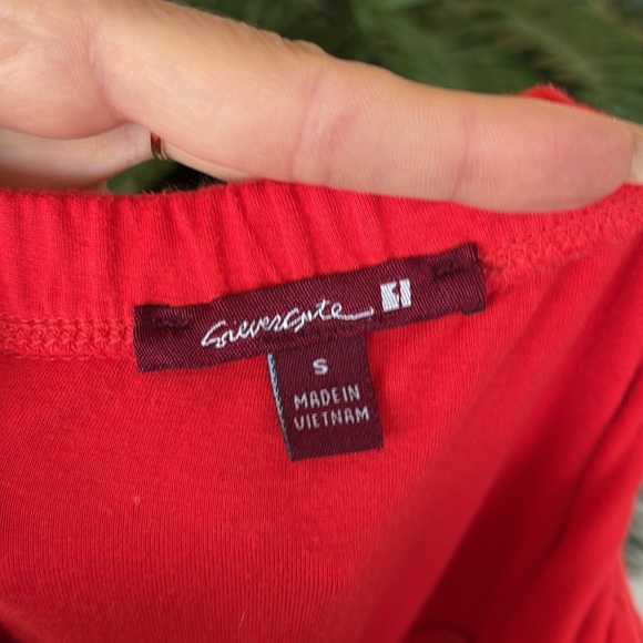 Sievergate Red & White Tie Dye Strapless Maxi Dress Rayon Stretch - Picture 11 of 16